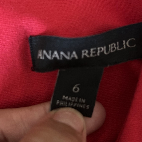 Banana Republic Red Ponte Ruffle Dress - Picture 3 of 4